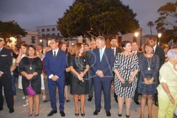 Oficios religiosos del mediodía y procesión del Santo Cristo de Telde (Foto TA)